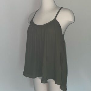 Army green tank top